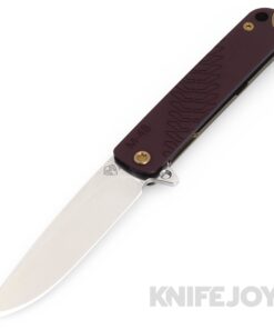 Medford Knives M-48 S45VN Tumbled Blade with Red Handle/ Bronze Spring/ Bronze Hardware and Clip