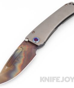 Medford Knives Marauder-H (Full Sized Handles) S45VN Vulcan Drop Point Blade with Tumbled Contoured Handles/ Flamed HW and Clip