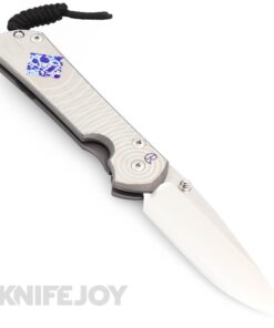 Chris Reeve Knives LEFT HAND Large Sebenza 31 Drop Point Magnacut Blade with Unique Graphic/ Titanium Handles