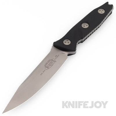 MICROTECH 113-10AP Fixed Blade SOCOM Alpha Single Edge Apocalyptic Standard Blade with Black G10 Handles