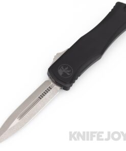 MICROTECH 1702-10AP Hera II Auto OTF Double Edge Standard Apocalyptic Blade with Black Aluminum Handles