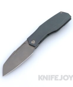 Prince Customs Protean Folder Knife 20CV Blade with Sunburst Textured Blue Handles