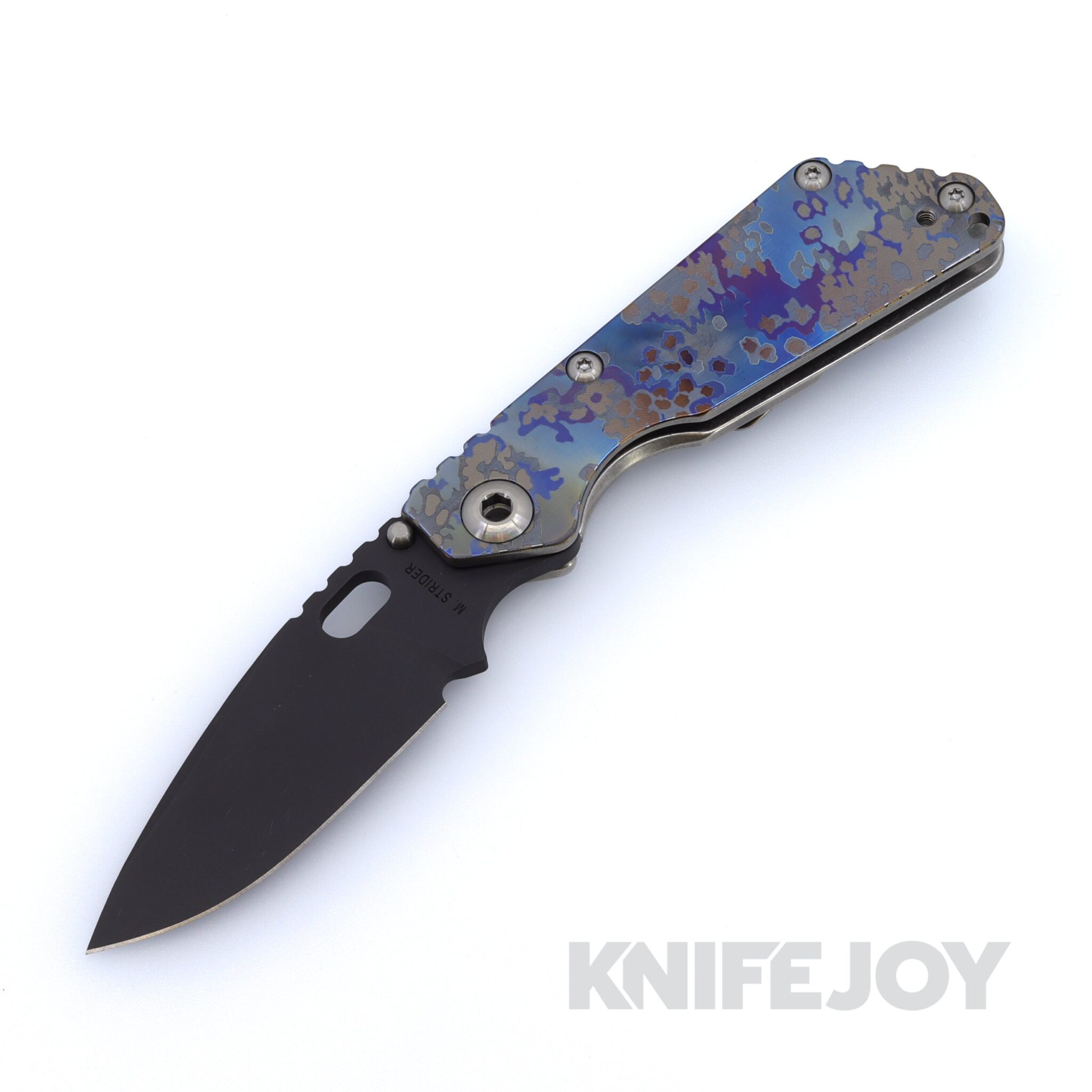 Mick Strider Knives SnG Black Blade with Partizan Full Titanium Handle
