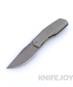 Prince Customs Protean Folder Knife 20CV Blade with Knurl Textured Silver Handles