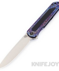 Medford Knives T-Bone Texas Blade Show 2024 S45VN Tumbled Drop Point Blade with Acid Etch Flamed/ Black Inlay Handles/DLC Hardware and Clip