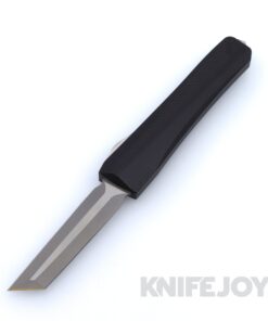 Core Edge 0331 Pulsar Black OTF Aluminum Chassis with Double-Edged Tanto Magnacut Blade Blasted / Satin Flats and Stainless Hardware