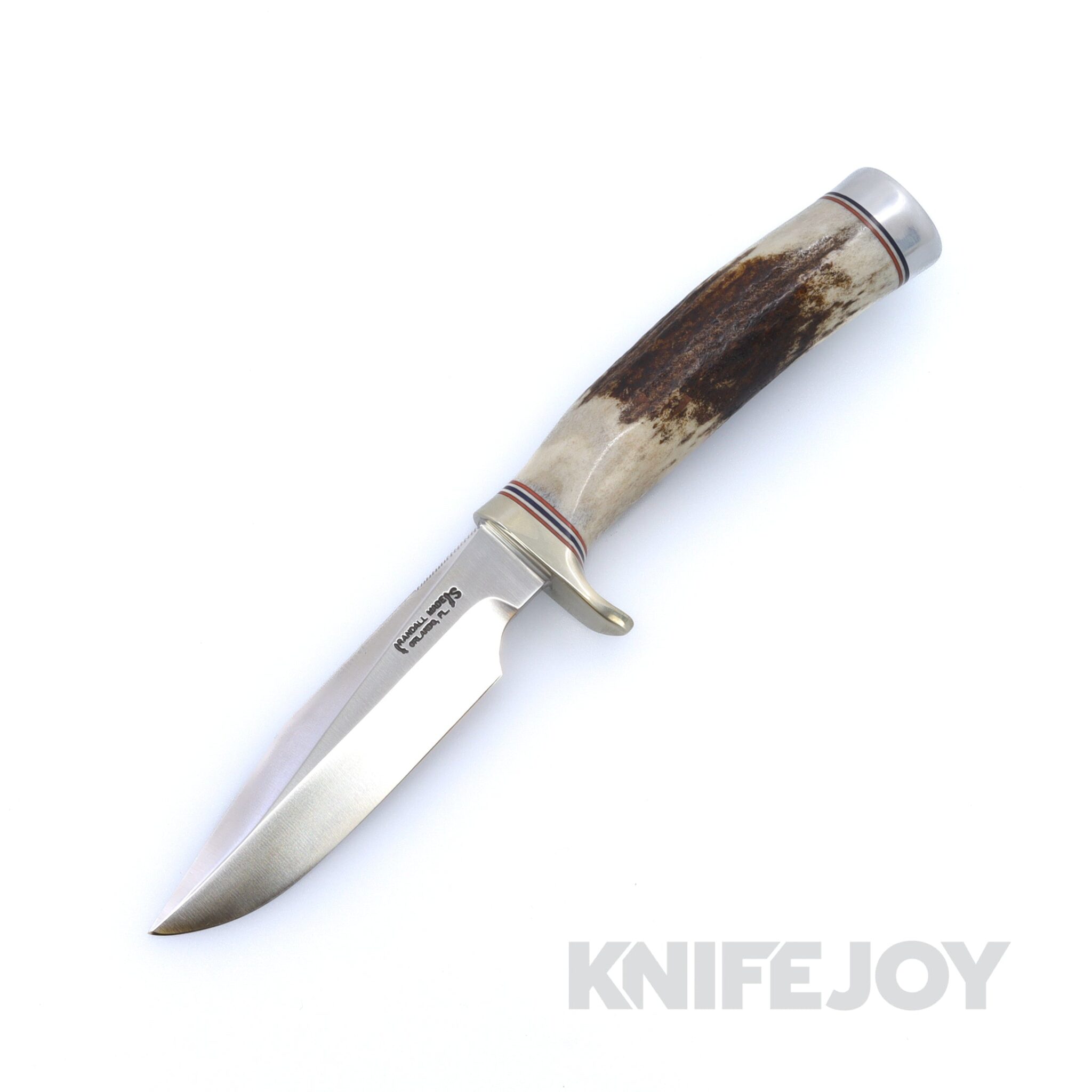 Randall Made Knives Model 5-4 Small Camp and Trail with Brass Single Hilt and Stag Handle