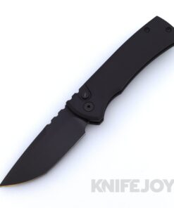 Chaves Knives x Pro-Tech RCR1103-OPERATOR Auto Redencion 229 Sterile DLC Magnacut Plain Blade with Tritium Button and Black Handle