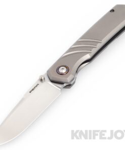 Enrique Pena Custom Victoria Flipper Plain Satin Blade with Engraved Titanium Scales/ Dark Zircuti Clip