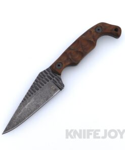 Stroup Knives Model Bravo 5 1095 High Carbon Steel Blade with Red Wood Handles