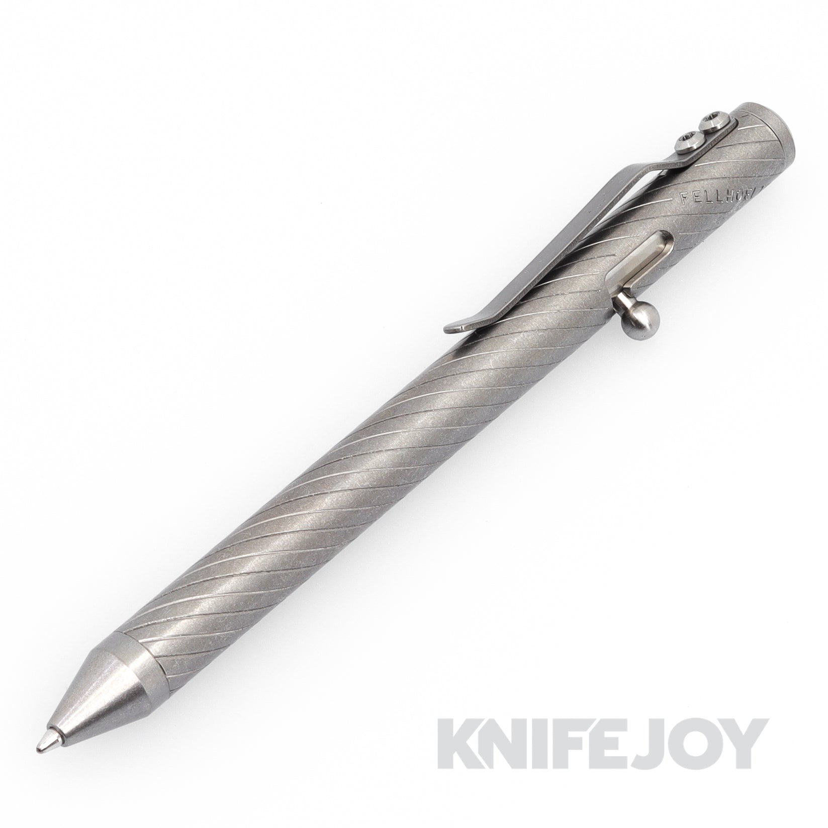 Fellhoelter Tibolt Full Size Twist Engraved Titanium Pen