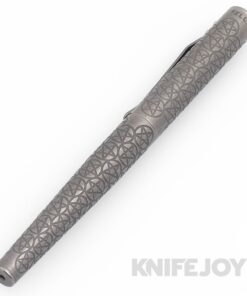 Fellhoelter The Mark 22 Black Charpie with Stonewash Titanium Engraved Pentagram MZZ