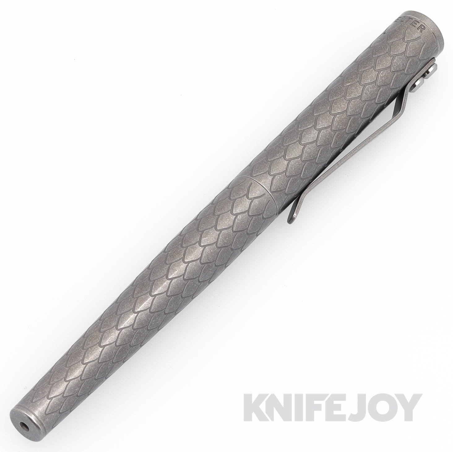 Fellhoelter The Mark 22 Black Charpie with Stonewash Titanium Engraved Dragon MZZ