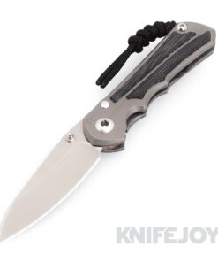 Chris Reeve Knives Small Inkosi Plain Insingo Magnacut Blade with Glass Blasted Inlay/ Black Canvas Micarta Handles