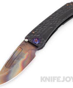 Medford Knives Marauder-H S45VN Vulcan Drop Point Blade with DLC Lighting Handles/ Flamed Hardware and Clip
