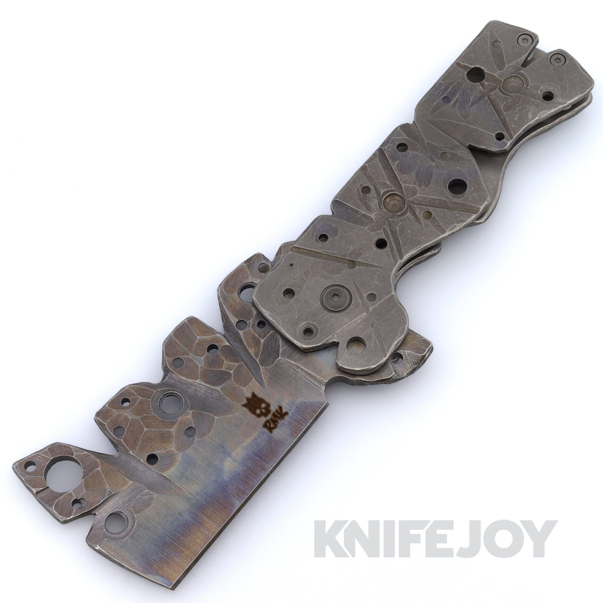 RichMade Knives Large Zombie Killer Folder D2 Blade with Titanium Handles and Standoffs