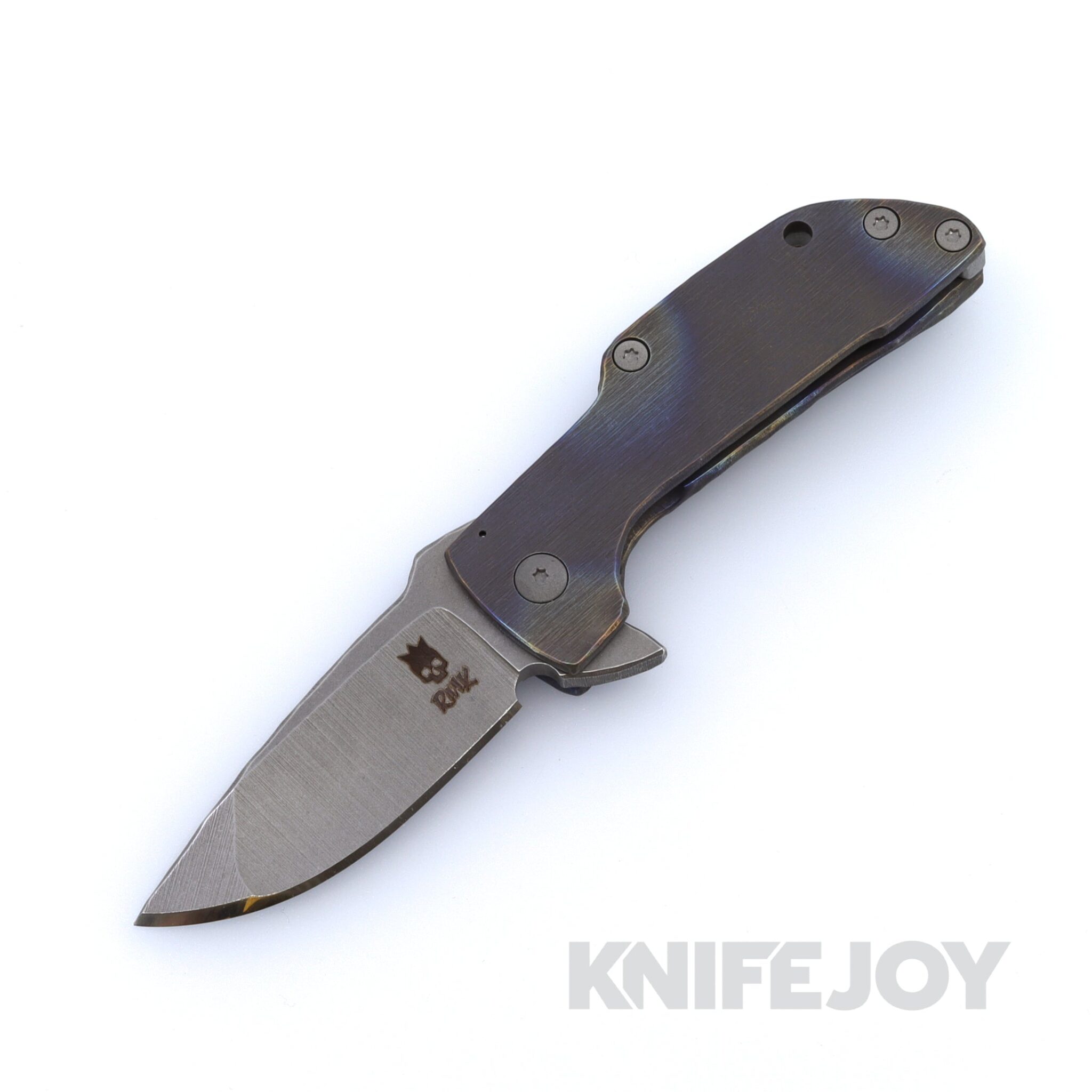 RichMade Knives Slow Poke 154CM Blade with Titanium Handles and Aluminum Backspacer