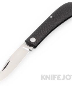 Jim Dunlap Custom Knives EDC Trapper Slip Joint CPM 154 Blade with Black Carbon Fiber Handles