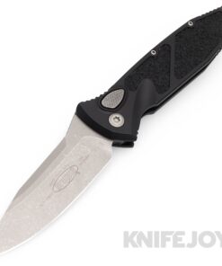 MICROTECH 160A-10AP SOCOM Elite Auto Single Edge Apocalyptic Standard Blade with Black Aluminum Handles