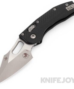 MICROTECH 169RL-10APFLGTBK Borka Stitch Ramlock Folding Knife Single Edge Apocalyptic Standard Blade with Fluted Black G10 Handles