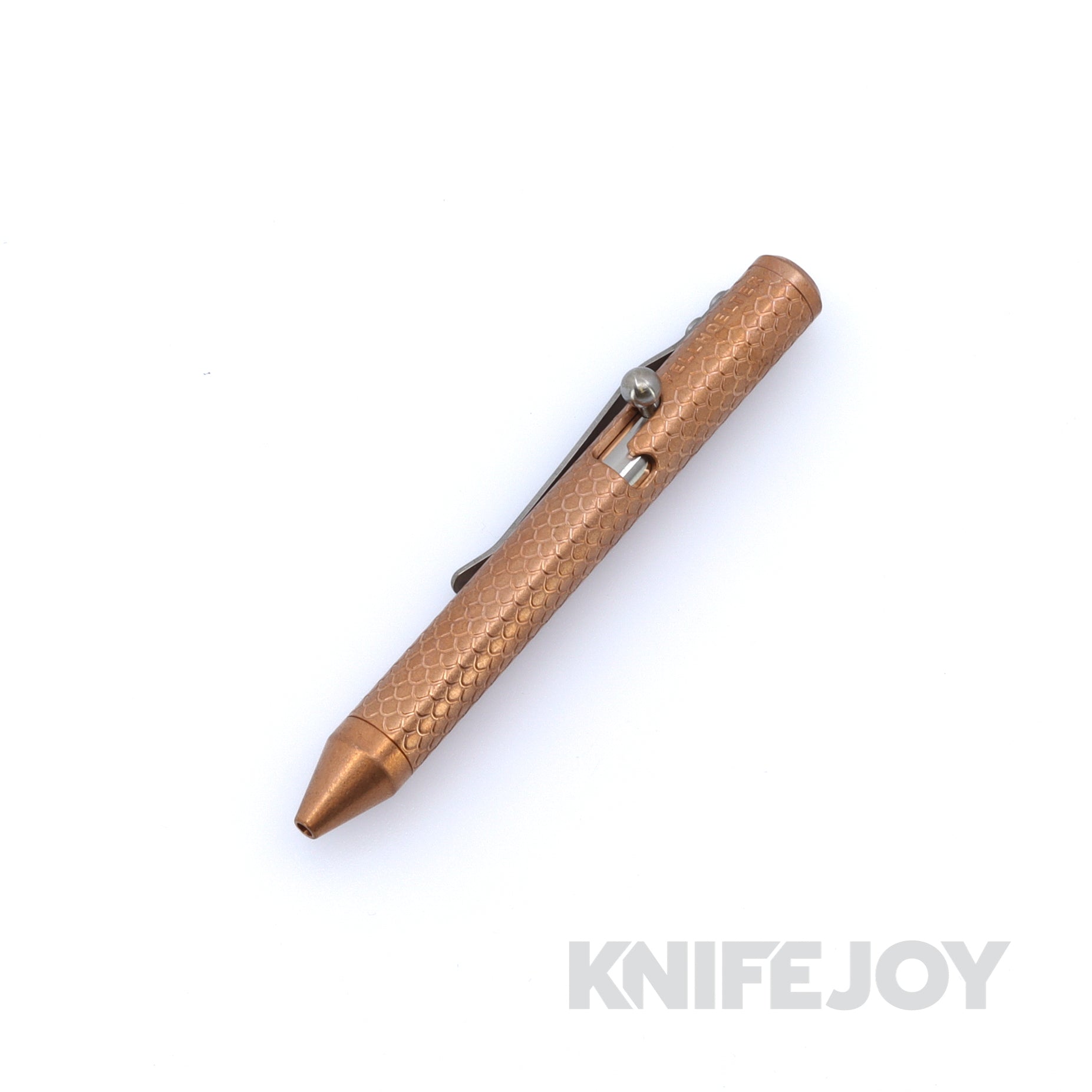 Fellhoelter TiBolt Tiny Pen Copper SMALL DRAGON SCALE Full Engraved TinyBolt