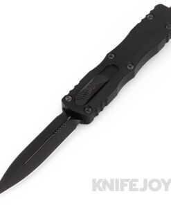 MICROTECH 227-1DLCTSH Signature Series Dirac Delta OTF Auto Double Edge Shadow DLC Standard Blade with DLC Hardware/ DLC  Shadow Handles