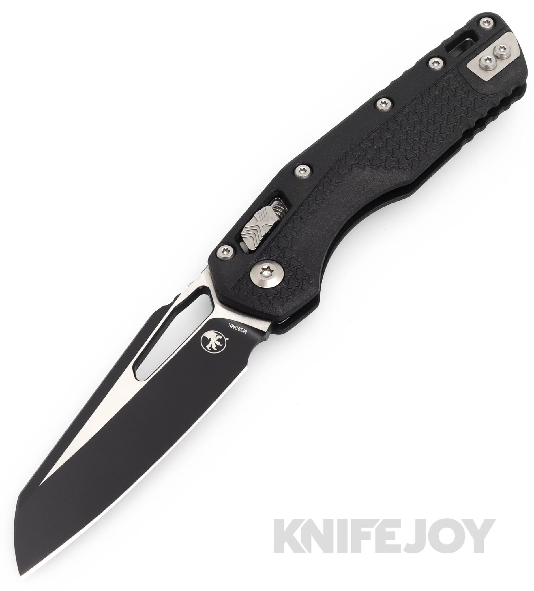 MICROTECH Standard Issue 210T-1PMBK MSI Ram Lock Folder Single Edge Standard Black Blade with Black Injection Molded Tri-Grip Handles/ Beadblast Hardware