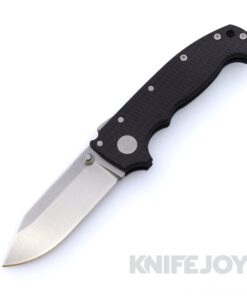Demko Knives MGAD20 V2 Clip Point NO SLOT Magnacut Blade with Black Textured G10 Handles