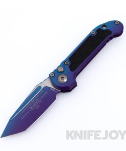 MICROTECH 1136-1 LPAUS Signature Series L.U.D.T. GEN III Auto Tanto Edge Aurora Cerakote Blade with Aurora Aluminum Handles
