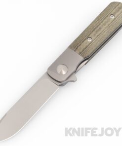 Terrain 365 T365-10712 Otter ATB Flipper Linerlock Stonewash Blade with OD Green Micarta Handles
