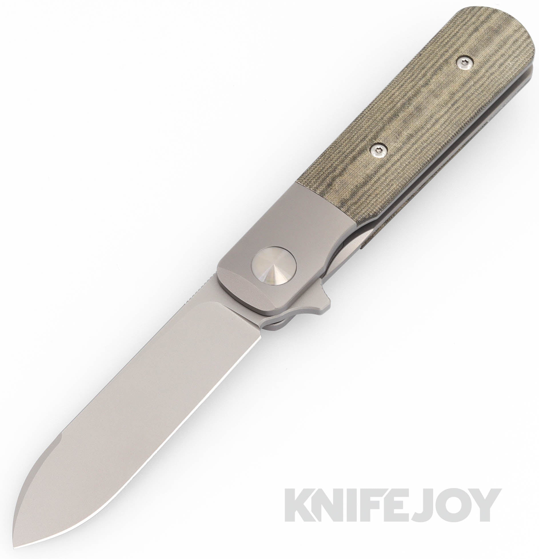 Terrain 365 T365-10712 Otter ATB Flipper Linerlock Stonewash Blade with OD Green Micarta Handles