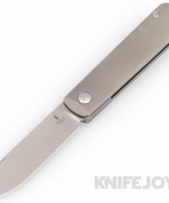 Terrain 365 T365-10708 Otter Slip Flip-Ti Detent SlipJoint Stonewash Blade with Titanium Handles
