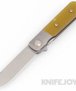 Terrain 365 T365-10715 Otter ATB Flipper Linerlock Terravantium Cobalt Blade with Ultem Amber Handles