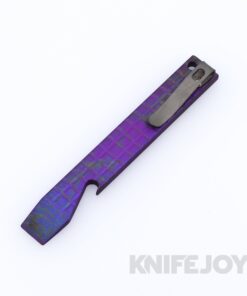 Maverick Customs 5" Frag Purple Titanium Pocket Pry Bar / Bottle Opener