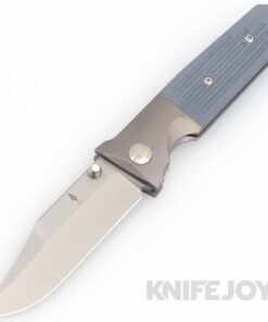 Terrain 365 T365-10907 STS-ATB Framelock Folder Terravantium Cobalt Blade with Grey G10 Handles