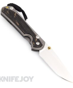 Chris Reeve Knives Large Sebenza 31 LH Drop Point Magnacut Blade with Bog Oak Inlay Matte Handles
