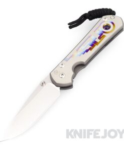 Chris Reeve Knives Small Sebenza 31 Drop Point Magnacut Blade with Unique Graphic Cabochon Amethyst Handles