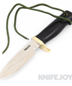 Randall Made Knives Model 28 Woodsman Knife Plain Blade with Black Micarta Handles
