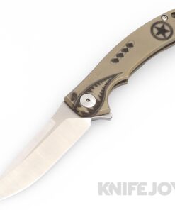 Zero Tolerance Knives ZT 0450 S35VN Blade with BoatRight Bladeworks Engraved Flying Tiger Bronze Titanium Handles