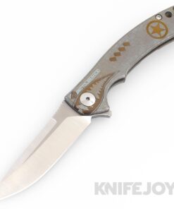 Zero Tolerance Knives ZT 0450 S35VN Blade with BoatRight Bladeworks Engraved  Flying Tiger Aqua/ Bronze Titanium Handles