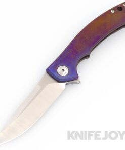 Zero Tolerance Knives ZT 0450 S35VN Blade with BoatRight Bladeworks Blue/ Purple Antique Anodized Titanium Handles
