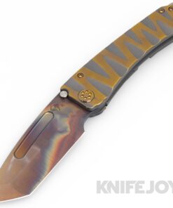 Medford Knives Marauder-H S45VN Vulcan Tanto Blade with Cement Bronze Lazy River Sculpted Handles/ Bronze Hardware and Clip