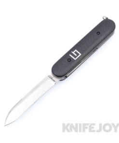 Chuck Gedraitis Custom Knives Switch Army Switchblade Knife Nitro-V Drop Point Blade with Black Carbon Fiber Scales / Ti Liners and Hardware