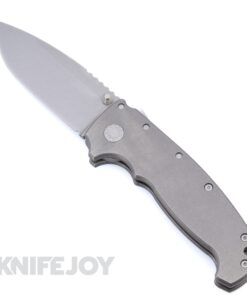 Demko Knives MGAD20 XL Drop Point Magnacut STUD ONLY Blade with Titanium Smooth Handles