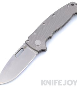 Demko Knives MGAD20 XL Drop Point Magnacut Blade with Titanium Textured Handles