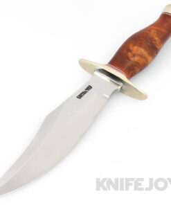 Randall Made Knives Model 12-8W Bear Bowie Model with Thuya Wood Handle and Waxed Leather Sheath