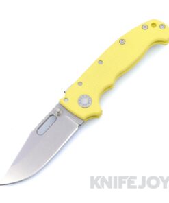 Demko Knives MGAD20S Clip Point 20CV Blade with Yellow Textured G10 Handles