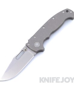 Demko Knives MGAD20S Clip Point 20CV Blade with Titanium Smooth Handles