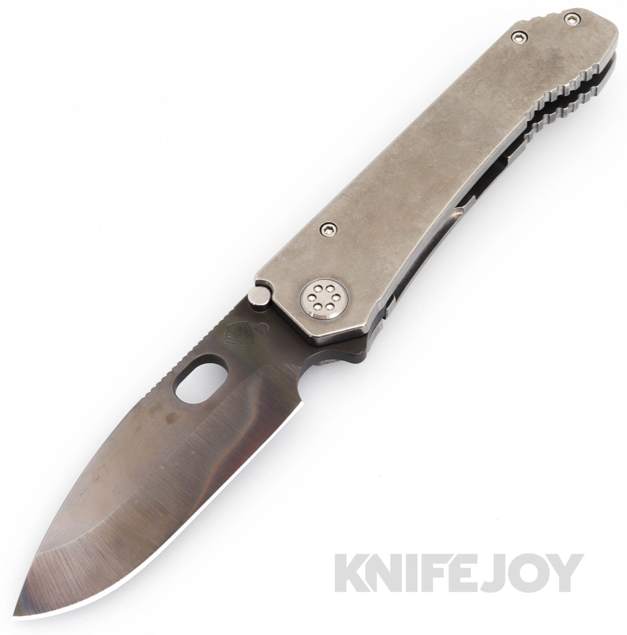 Medford Knives 187DP D2 Vulcan Blade with Tumbled Handles/ Standard Hardware and Clip