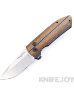 Pro-tech Knives SBR-Unique Micarta SBR S35VN with Unique Vintage Striped Micarta Handles and Black Back / Hardware